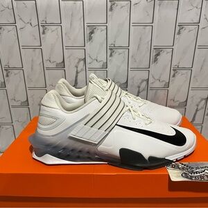 New Nike Savaleos Weightlifting Shoes Gym Crossfit Workout White Black Mens Size